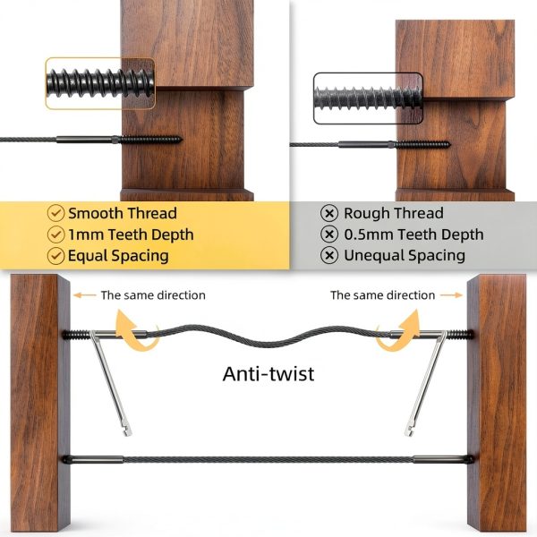CELYND Black Swage Lag Screws T316 Stainless Steel Deck-3