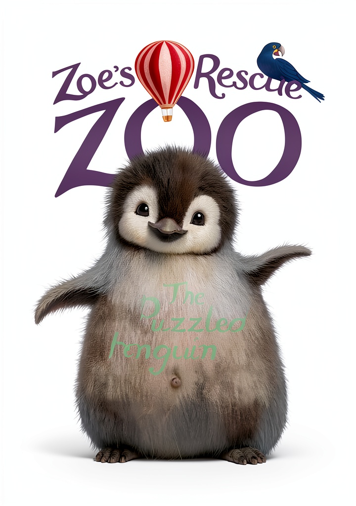 Zoe's Rescue Zoo Kindle book cover showing animal characters
