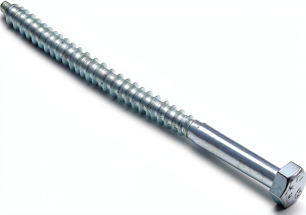 Installing Lag Screws Prime Line Steel Hex Head Wood Fasteners on a wooden deck