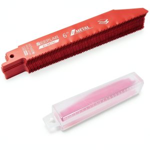 25 Pack 6 inch 14/18 TPI Bi-Metal Sawzall Blade for Metal REEPLAR-0