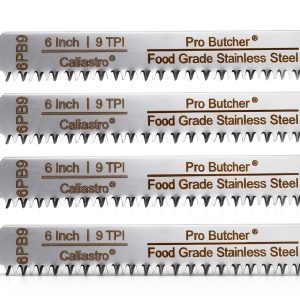6-Inch Stainless Steel Frozen Meat Bone Cutting Saw Blades for Reciprocating and Sawzall Saws 5-Pack-0