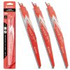EZARC Carbide Reciprocating Saw Blade 9" 6 TPI for Wood & Metal-0