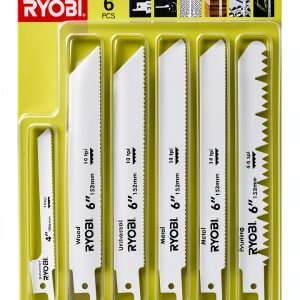 Ryobi RAK06RB Reciprocating Saw Blade Set, 6 Piece-0